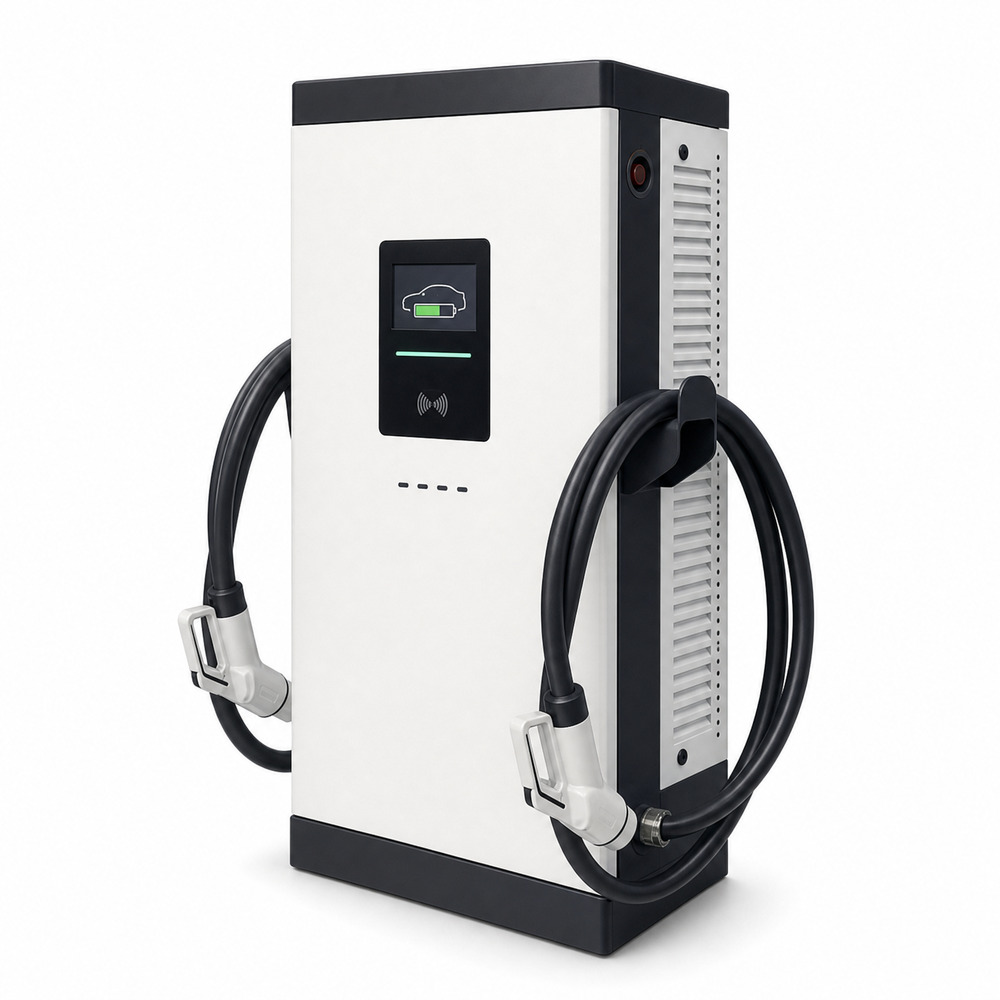 120kW Dual Gun DC Fast Charging Station CCS2 EV Charger OCPP 1.6 Commercial Charging Parking Lot